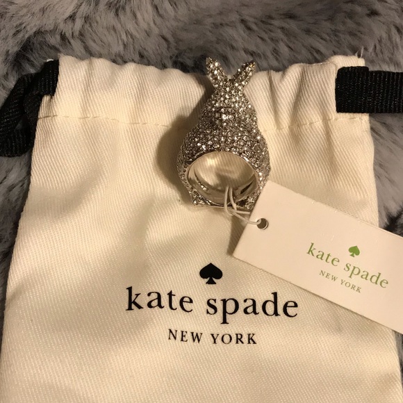 Kate Spade Make Magic Rabbit Ring Sz 6 - Picture 2 of 4